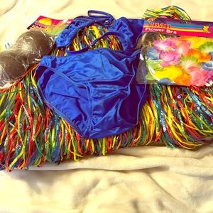 Hula Girl Halloween Costume some NWT and some not.
